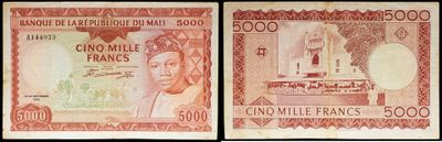two different bank notes with a picture of a man on one of them