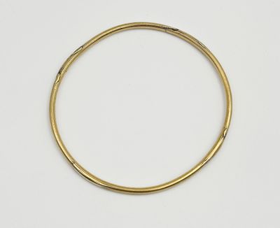 BRACELET jonc en or jaune. Poids 15,6 g (accidents) - Photo 1