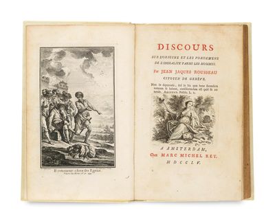 an open book with a picture of a group of people on it