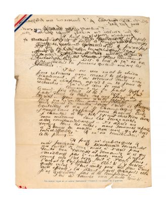 a letter written in black ink on a piece of paper