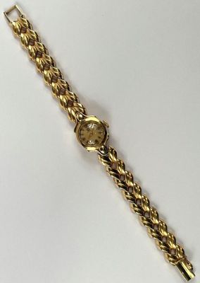 Montre de femme Omega, à boitier et bracelet en or 750 milli… - Photo 1