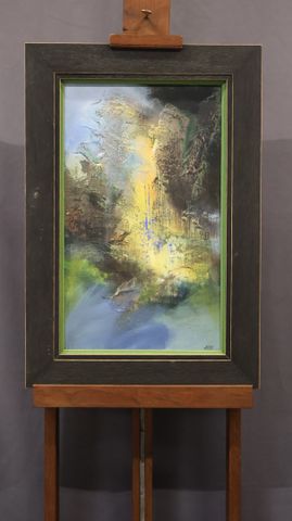 ARMI (XXème – XXIème). « Source de lumière ». Acrylique sur toile...