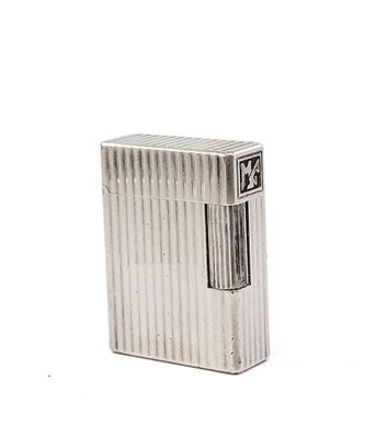 silver lighter on a white background with a white background