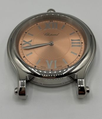CHOPARD Pendulette de table "Happy Sport" en métal argenté