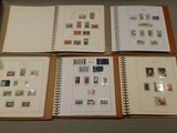 several different types of stamps are displayed in a binder