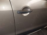 a close up of a door handle on a car
