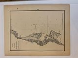 an old map of the town of new york, new york, and the town of new york