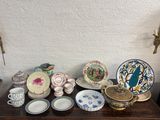 a table with a lot of plates and cups on it