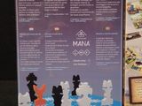 chess board game with pieces of chess and instructions on the back