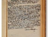 a close up of a book with writing on it