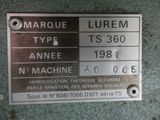 a label on a machine that says marquee type