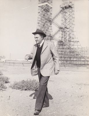 Velio Cioni. Federico Fellini sur le tournage du film Huit e…