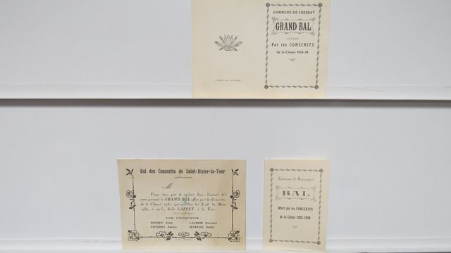 Divers Creuse : Lot de 3 cartons d’invitation Bal des Conscrits :...