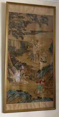 a picture of a painting hanging on the wall