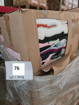 Palette de vêtements de seconde main – env. 190 kg