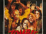 a movie poster for the horror film zombie