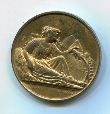 Médaille ancienne en bronze des années 1920 Comice Agricole