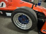 a close up of a race car with a number on it