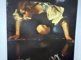 un tableau représentant un jeune garçon penché sur une table