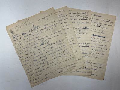 three old handwritten papers with writing on them sitting on a table