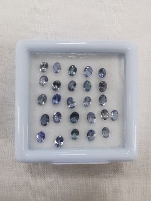 TANZANITE violet blue IF à VVS Nbr 26 Tanzanie ovale 4 x 3 4…