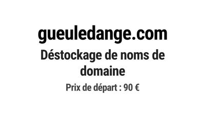 Nom de domaine gueuledange.com.