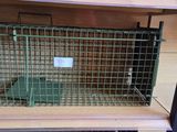 deux cages qui se trouvent sur les rayons du magasin