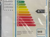 an energy label on the back of a bag