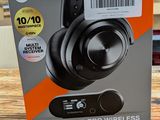 a box of steelseries headphones on a table