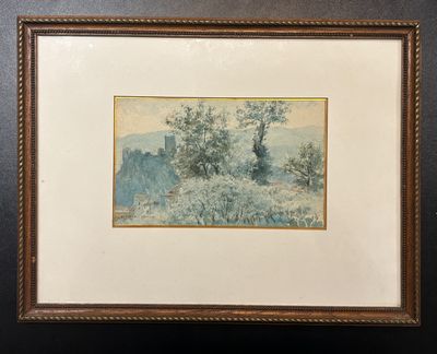 Georges CHEDANNE (1861-1940) Paysage à Olevano