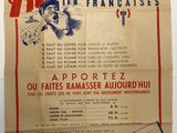 an old french poster of a man in a baseball uniform