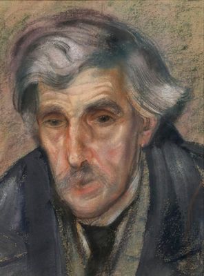 une image représentant un tableau d'un homme moustachu
