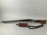 a rifle with a gun on a white background