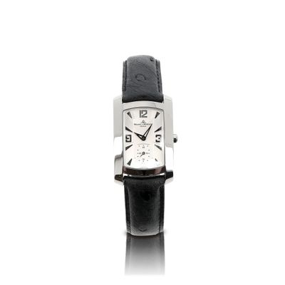 une image représentant une montre en noir et blanc sur fond blanc