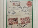 a picture of a picture of a postcard with stamps on it