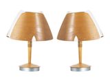 paire de lampes de table danoises du milieu du siècle, années 1960
