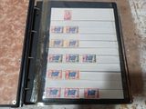 a binder that has a lot of stamps on it