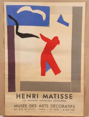 Affiche française pour le musée d'art moderne Henri Matisse, à Paris