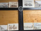 une photo d'une photo représentant une fenêtre sur laquelle figurent des images
