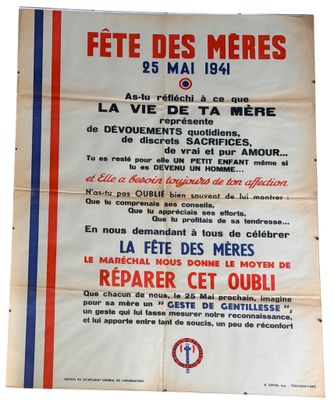 an old french poster advertising the french air force ' s return to france