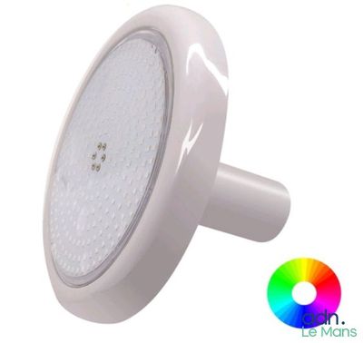 un gros plan d'une lumière blanche sur fond blanc