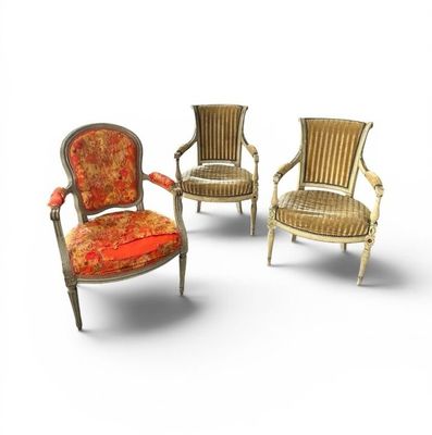 three chairs with red upholstered upholstered upholstered upholstered upholstered upholstered upholstered upholstered