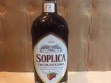 a bottle of liquor that is sitting on a table