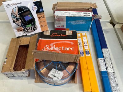 many different types of electronic equipment on the table