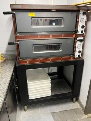 an image of a stack of pizza ovens in a kitchen