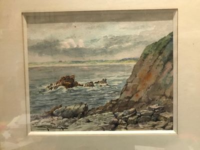 une image d'une peinture exposée dans une vitrine