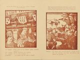un dessin sur le mur d'une pièce où sont accrochées des photos