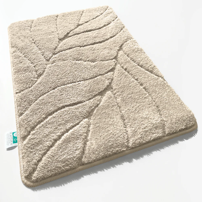 FLOORDIREKT - Tapis de bain Maris - 80x150cm - Ivoire - Text…