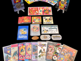 a picture of a collection of pokemon cards and tokens