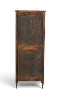 SECRETAIRE en bois marqueté. Plateau de marbre gris veiné, o… (photo 5)